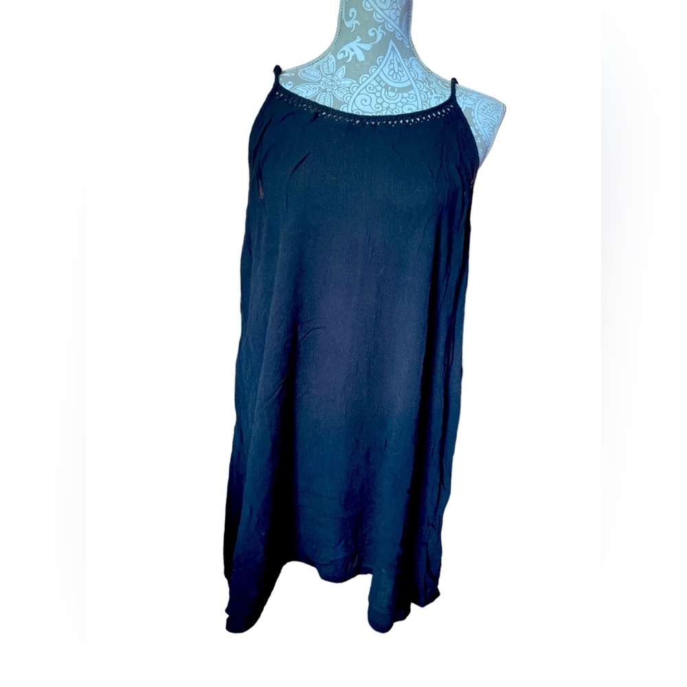 Mossimo Supply Co Women’s Size Large Black Spaghetti Strap Blouse.